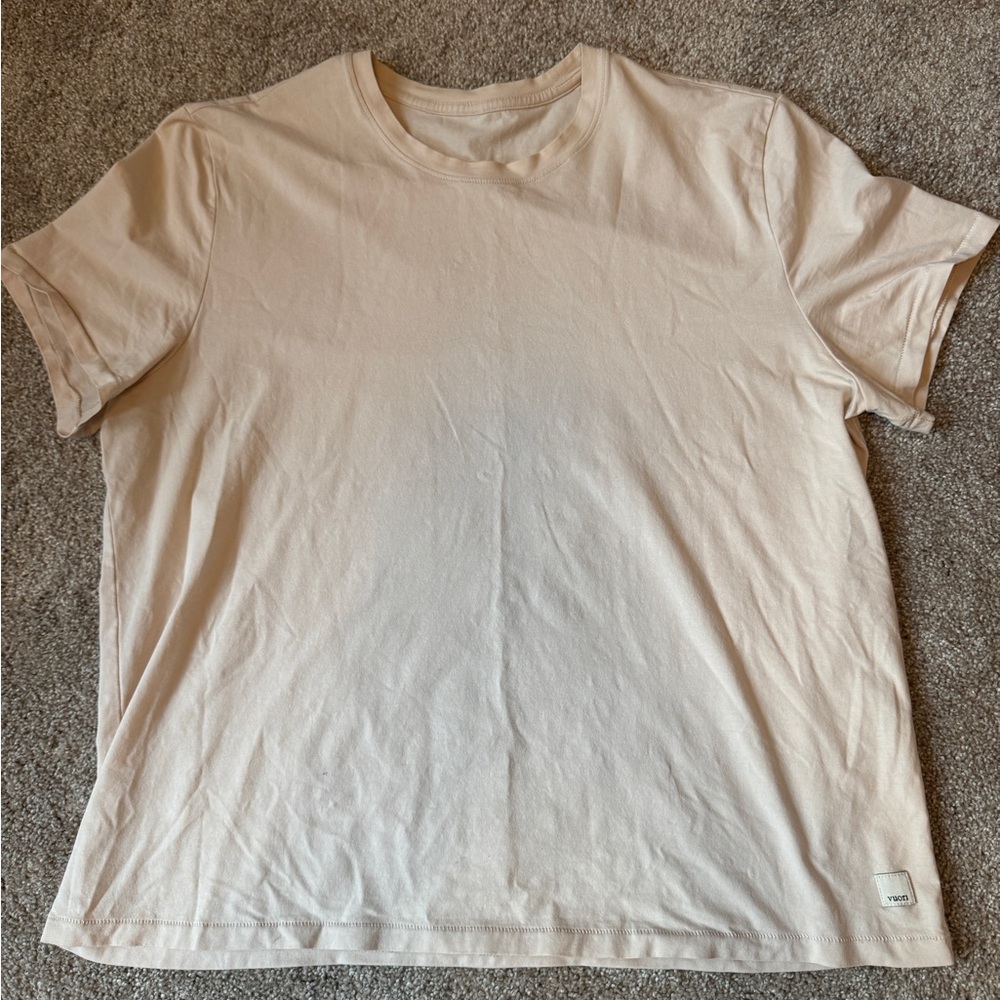 Vuori Women's Light Beige Short Sleeve Tee